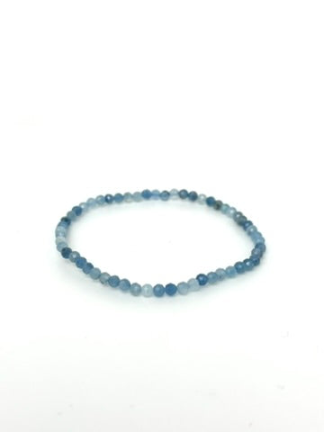 Aquamarin Armband Facettiert 3mm