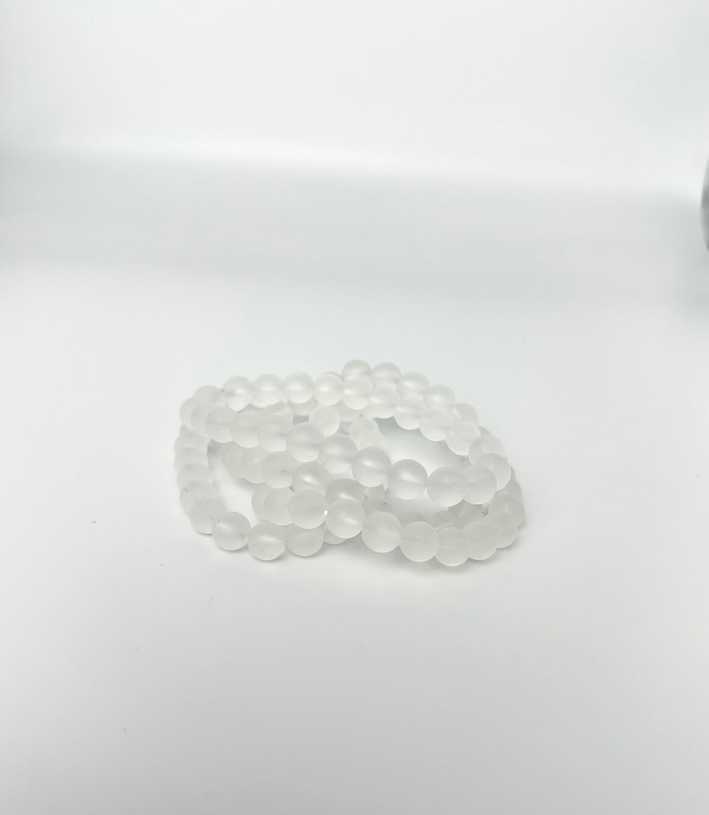 Bergkristall Armband Matt 8mm