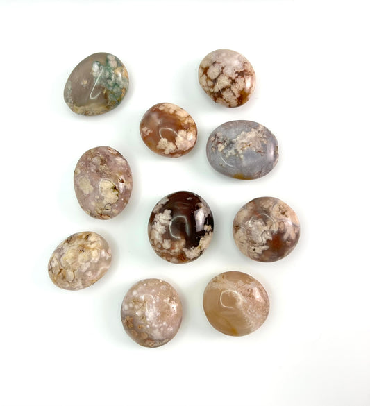 Blumenachat Handsteine