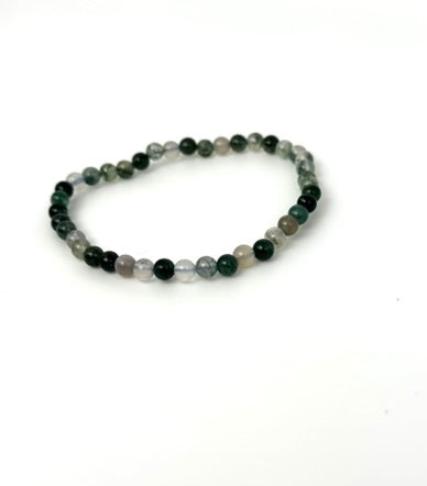 Moosachat Armband 4mm