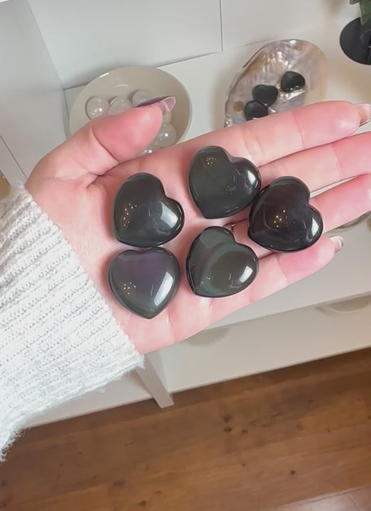 Regenbogenobsidian Herzen